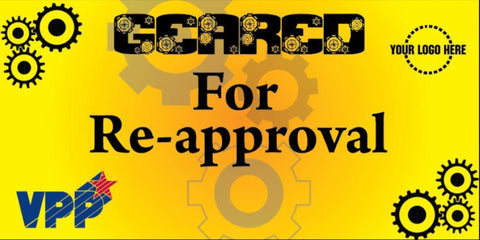 Geared For Re-Approval Banner - #403385B