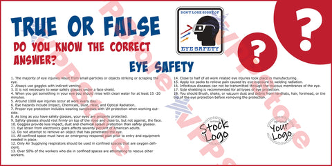 True False Eye Safety Banner - #402696B