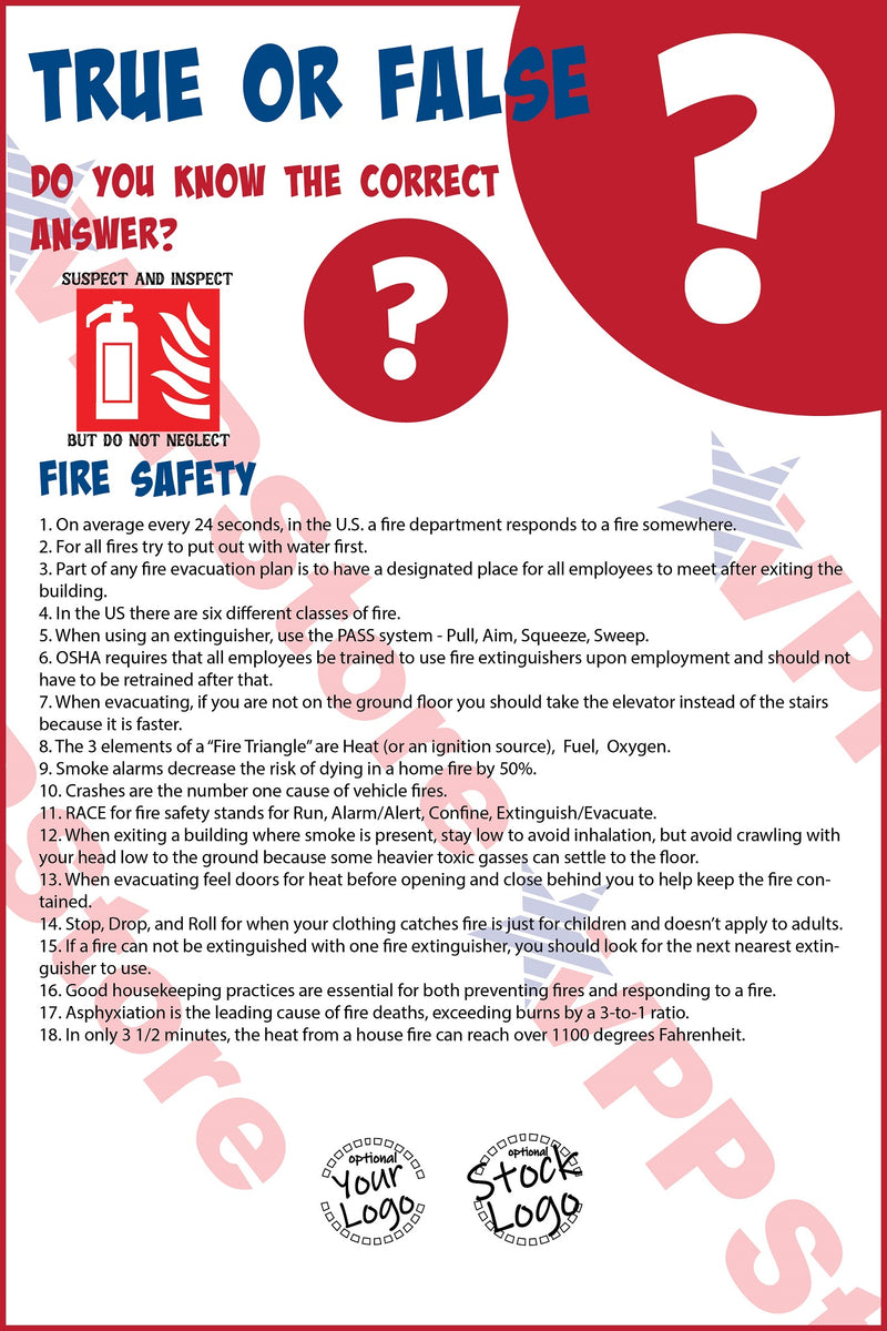fire hazard poster