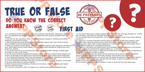 True False First Aid Banner - #402699B