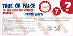 True False Driver Safety 360 Walk Around Banner - #402732B