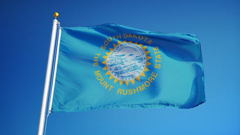 South Dakota Outdoor State Flag - #402831
