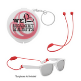Secure Strap Ear Pod & Glasses Holder - SKU#403587