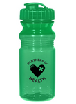 20 Oz. Poly-Clear Fitness Bottle with Super Sipper Lid - #403427