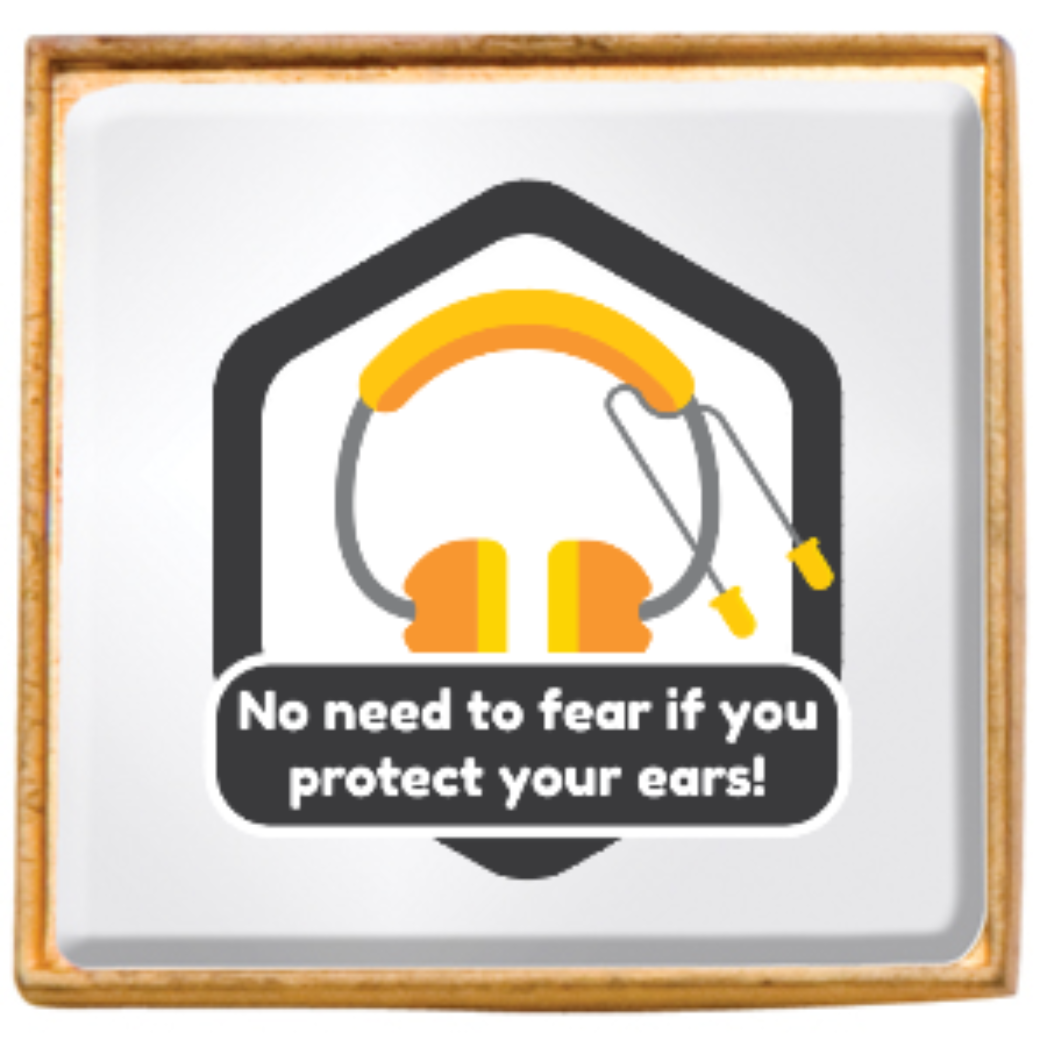 Custom Square Lapel Pin - #404102