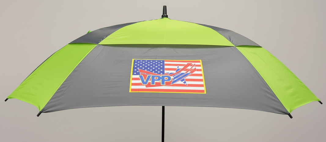 60" Arc Square Umbrella w/ OSHA VPP Flag - #404455-1