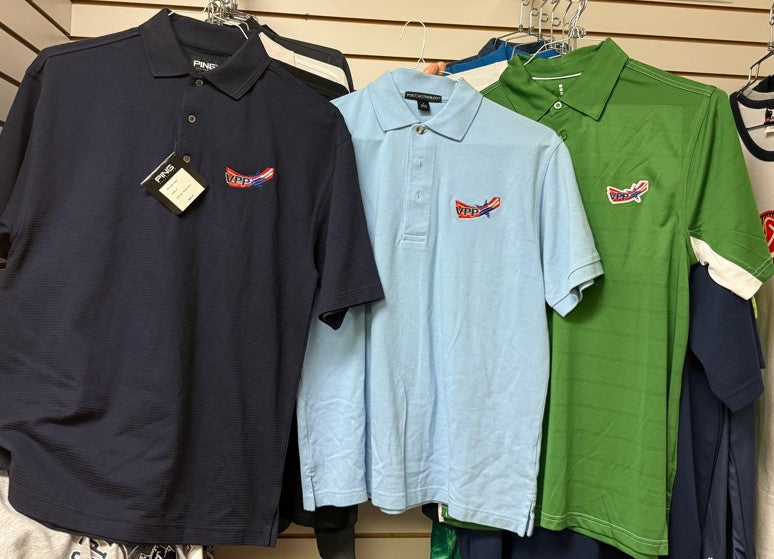 #404588-1     Set of 3-Shirts- package all same size Men's with OSHA VPP logo- Valued as high as $200.00