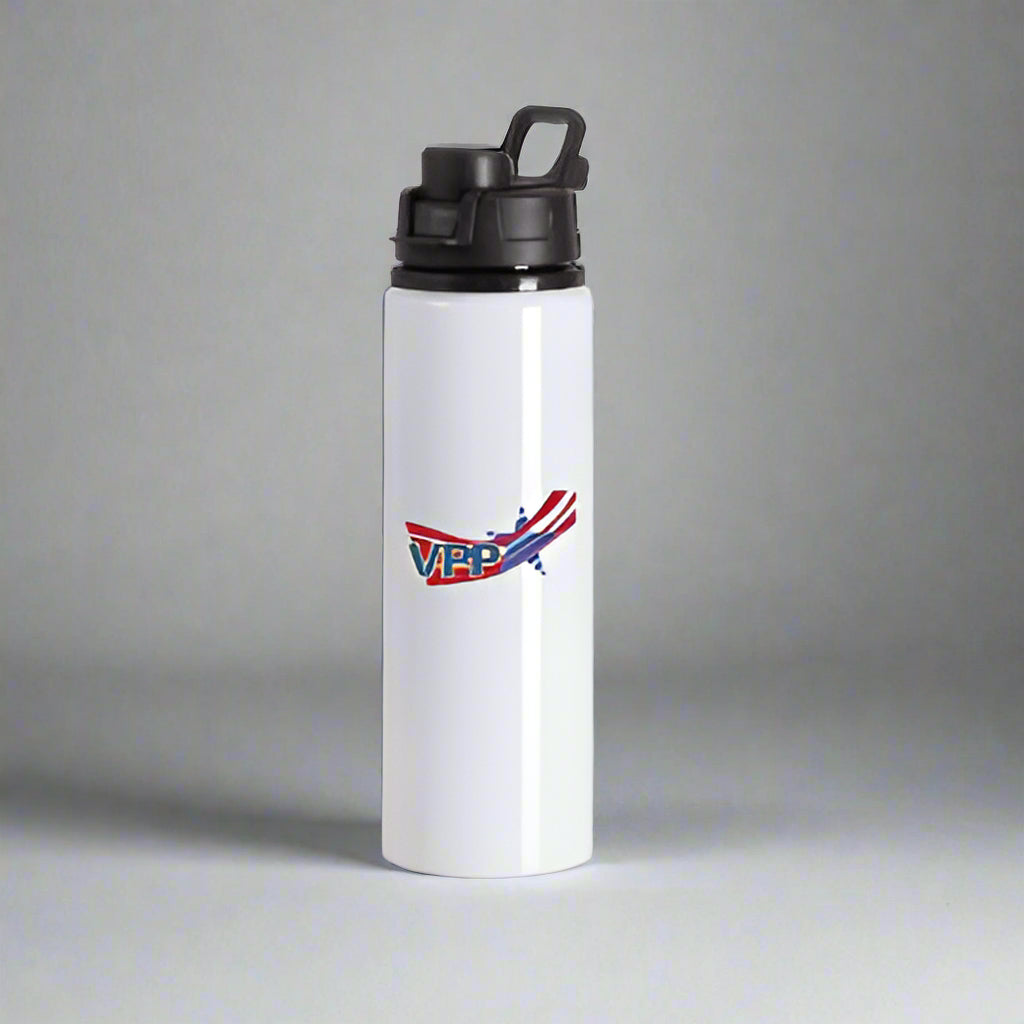 White 25Oz. Aluminum Water Bottle #404633-1