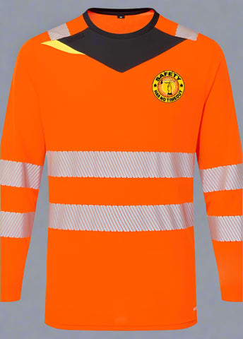 DTF Full Color Print Hi-Vis T-Shirt Long sleeve # 404882