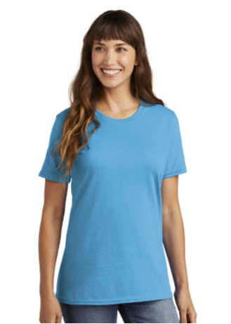 DTF Print Women's Core Cotton Tee #403496-L