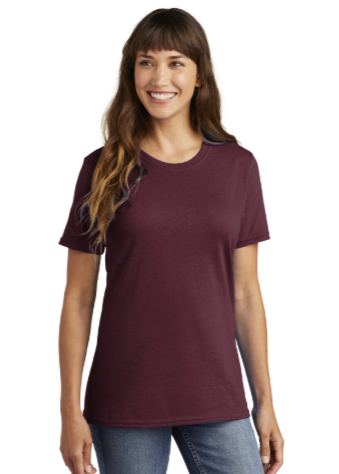 DTF Print Women's Core Cotton Tee #403496-D