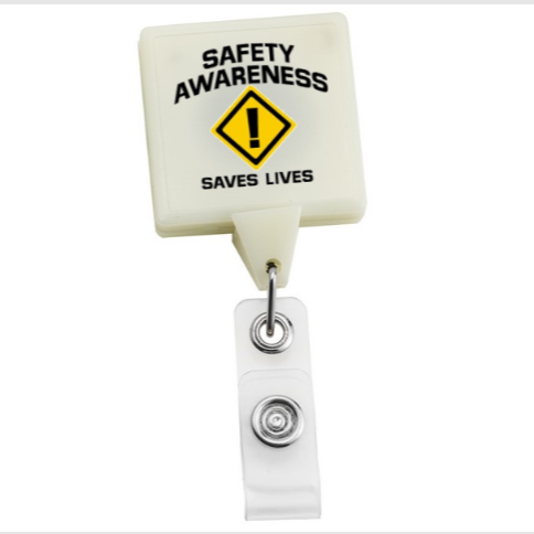 Glow in the Dark Jumbo Square Badge Reel - #403415