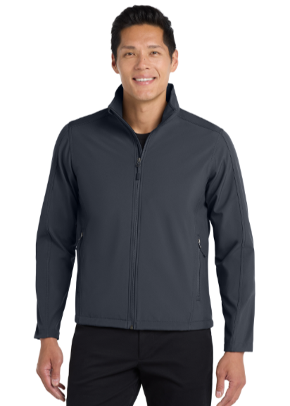 Embroidered Men's Core Soft Shell Jacket-Tall  #404840