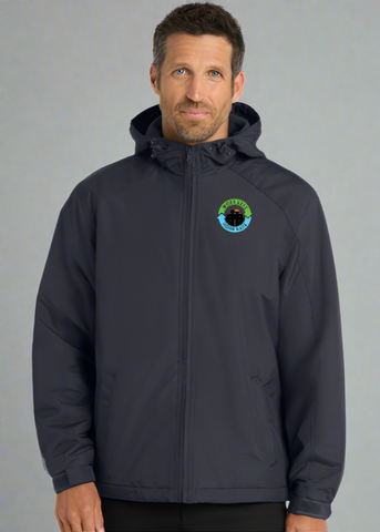 Embroidered Hooded Charger Jacket #404742