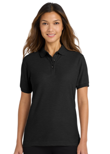 Embroidered Women's Silk Touch Polo Dark #404722-D