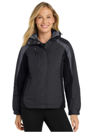 Embroidered Women's Colorblock  3-in-1 Jacket  #404862