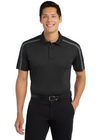 Embroidered  Silk Touch Performance Colorblock Stripe Polo #404755