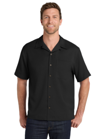 Embroidered Mens Easy Care Camp Shirt  #404829