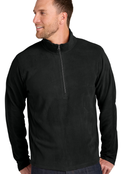 Embroidered Men's Microfleece 1/2 zip Pullover #400990