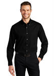 Embroidered Men's Long Sleeve Twill Shirt  #404823