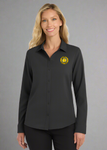 Embroidered Women's Long Sleeve Performance Staff Shirt  #404833