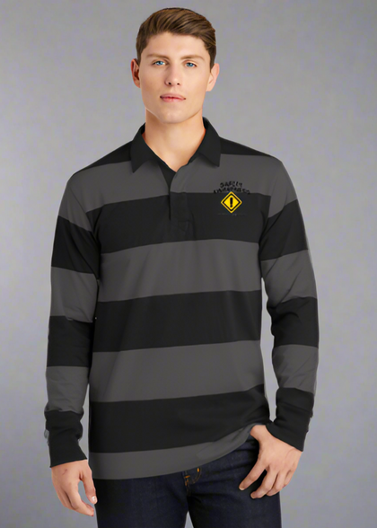 Embroidered EZCotton Long Sleeve Rugby Polo#404773