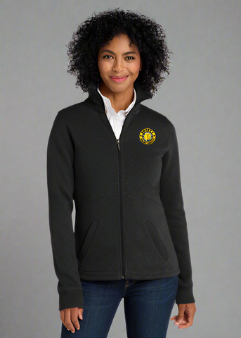 Embroidered Women's Slub Fleece Full-Zip Jacket  #404792