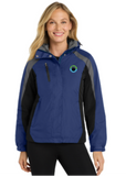Embroidered Women's Colorblock  3-in-1 Jacket  #404862