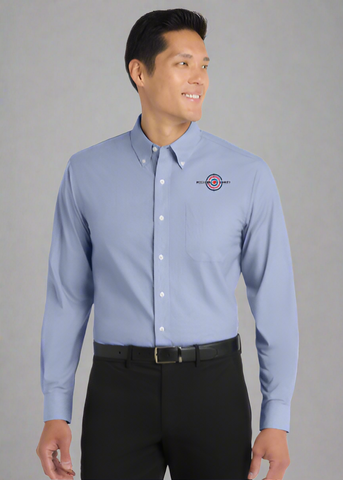 Embroidered Men's Crosshatch Easy Care Shirt  #404835