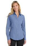 Embroidered Women's Crosshatch Easy Care Shirt  #404836