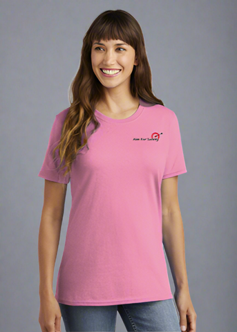 DTF Print Women's Core Cotton Tee #403496-L