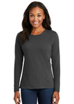 DTF Print Women's Core Cotton Long Sleeve Tee #401155-D