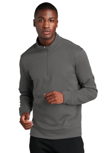 Embroidered Men's Performance Fleece  1/4 Zip Pullover Swetashirt #404789