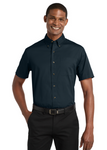 Embroidered Men's Short Sleeve Twill Shirt  #404822