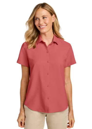 Embroidered Women's Short Sleeve UV Dockside Shirt  #404825