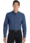 Embroidered Men's Crosshatch Easy Care Shirt  #404835