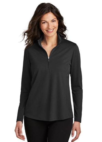Embroidered Women's Dry Zone UV Micro-Mesh 1/4-Zip Pullover #404787