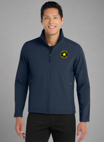 Embroidered Men's Core Soft Shell Jacket-Tall  #404840