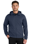 Embroidered Men's Active Hooded Soft Shell Jacket   #404850