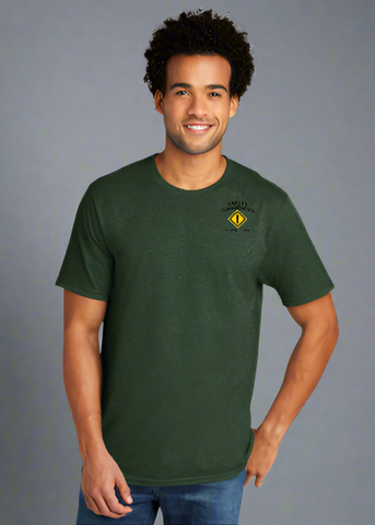 DTF Print Men's Tri-Blend Short Sleeve Tee #404889-D