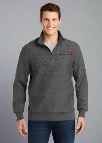 Embroidered Men's Super Heavyweight 1/4-Zip Pullover Sweatshirt #404796