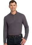 Embroidered Long Sleeve Core Classic Pique Polo #404730