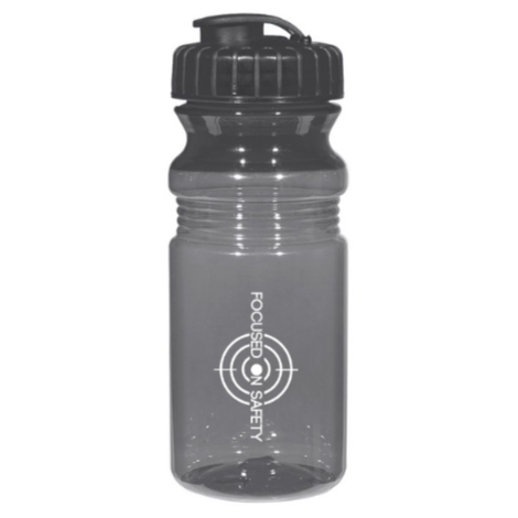 20 Oz. Poly-Clear Fitness Bottle with Super Sipper Lid - #403427