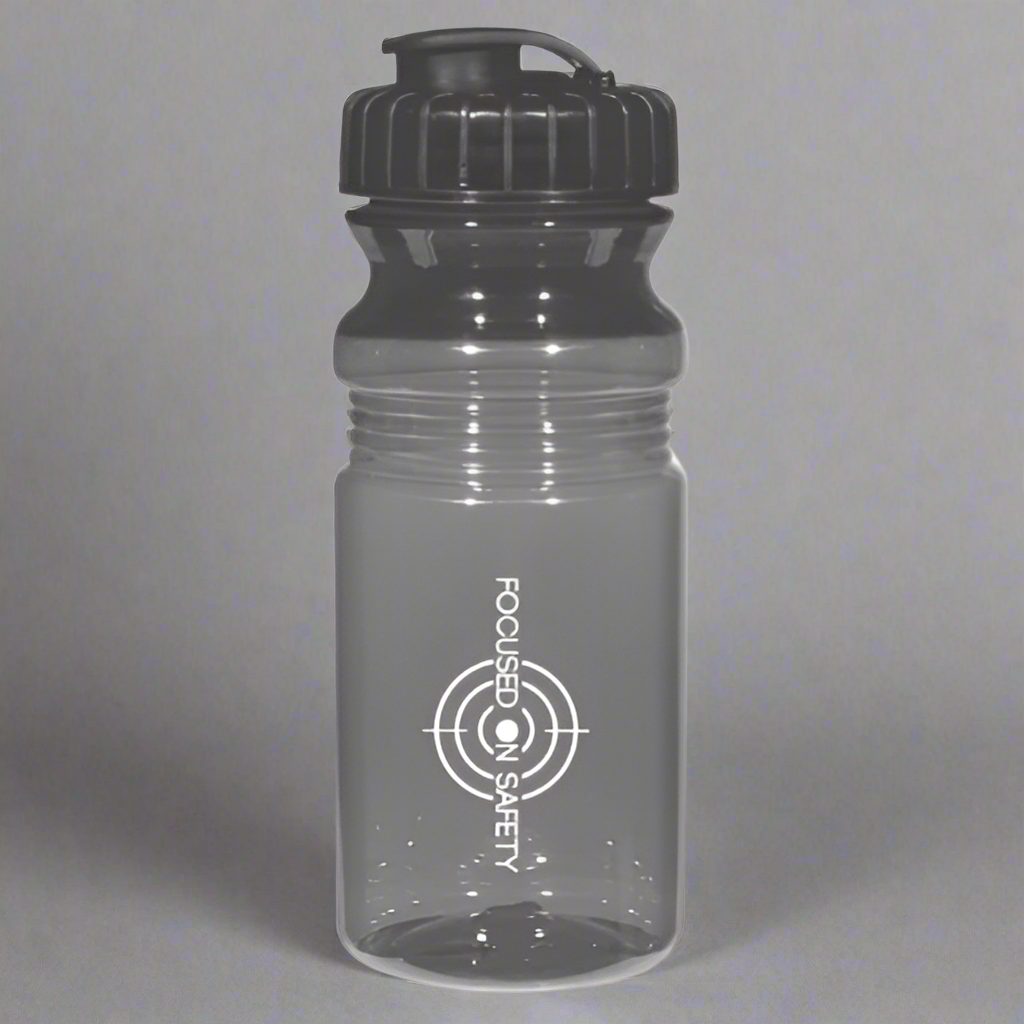 20 Oz. Poly-Clear Fitness Bottle with Super Sipper Lid - #403427