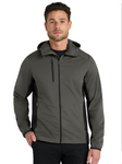 Embroidered Men's Active Hooded Soft Shell Jacket   #404850
