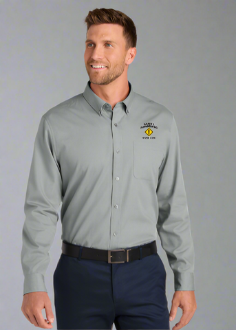 Embroidered Men's Long Sleeve Nailhead Easy Care Easy Care Shirt  #404839