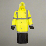 Embroidered Port West Hi-Vis Contrast Rain Coat 48" #404894
