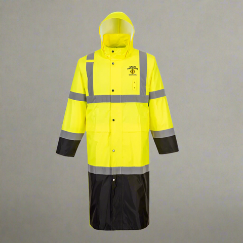 Embroidered Port West Hi-Vis Contrast Rain Coat 48" #404894