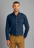 Embroidered Men's Long Sleeve Value Denim Shirt  #404818