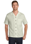 Embroidered Mens Easy Care Camp Shirt  #404829